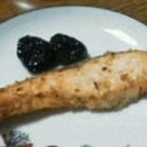 鮭のマヨネーズ焼き＆パン粉♪